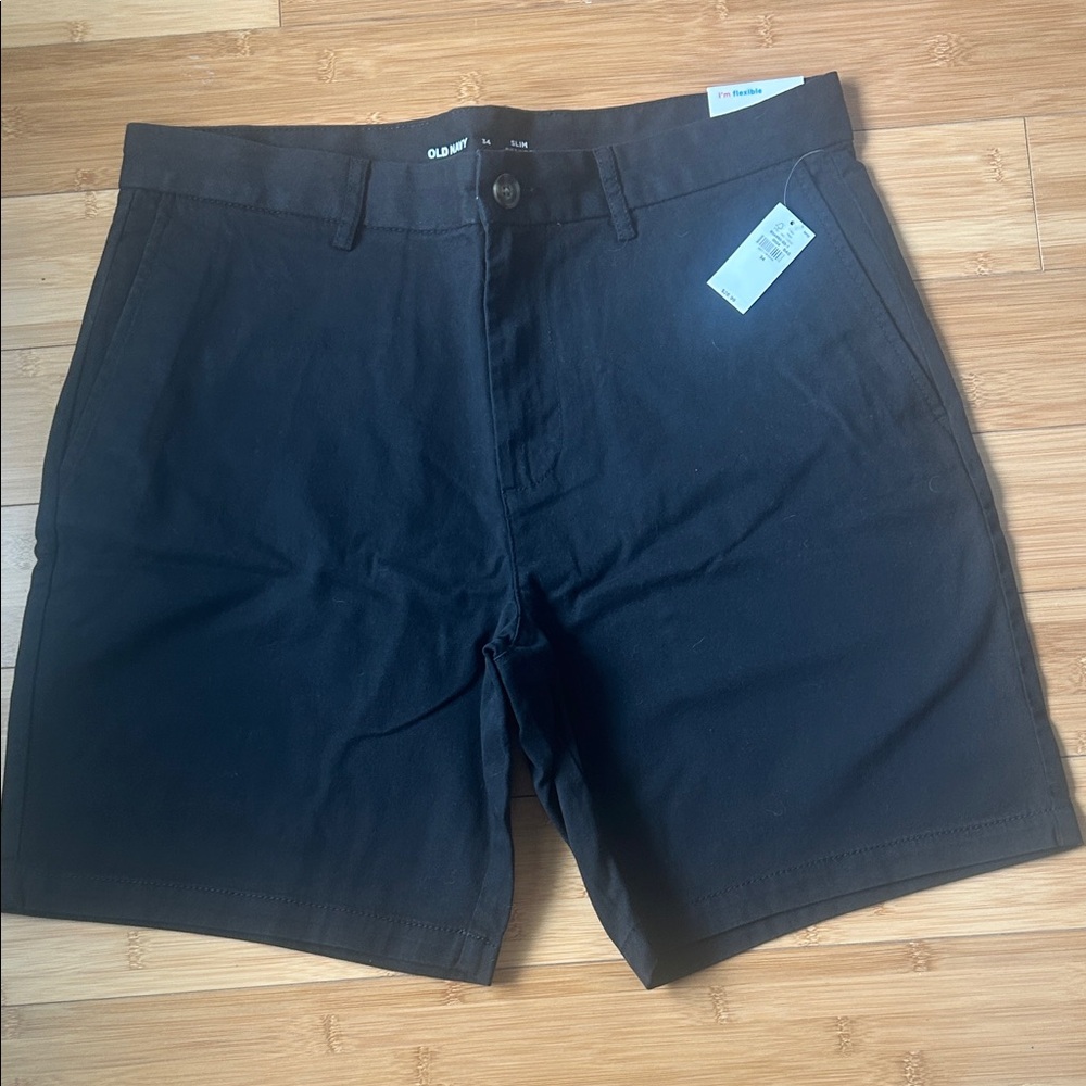 Old Navy Men's Black Slim Shorts Size 34